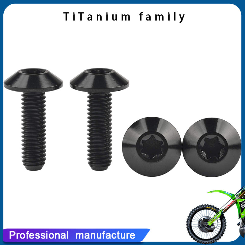 Titanium M6x20mm Button Torx Head Bolt Screw for Bicycle Motorcycle Pack of 4