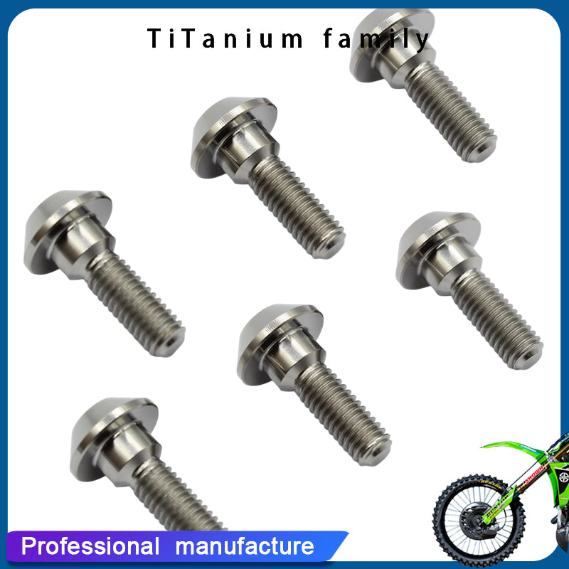 Titanium Motorcycle Brake Disc Bolt Screw M6 x 20 mm for Suzuki GSXR Yamaha R1 R6 YZF Pack of 6
