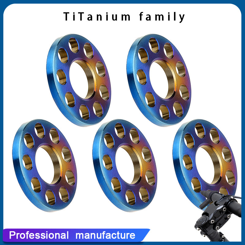 Titanium Washer M8 Spacer Washer for Motorcycle Car Decorative Pack of 10