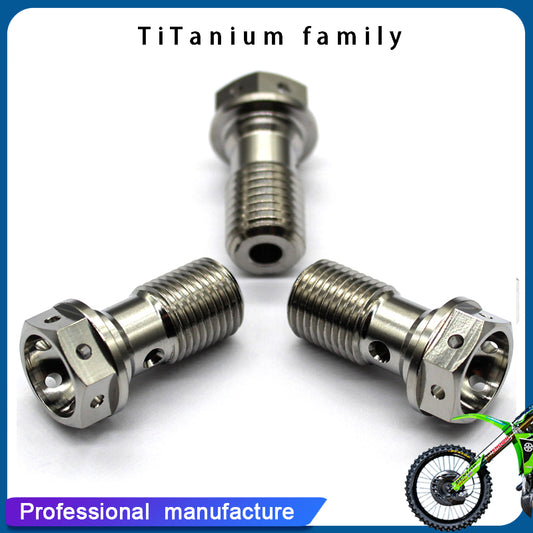 Titanium Banjo Bolt M10 P1.25 Motorcycle Modification pack of 2