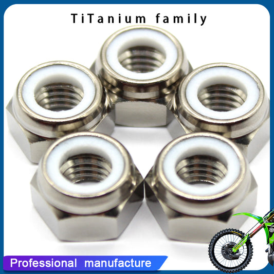 Titanium Flanged Metal Lock Nut M6