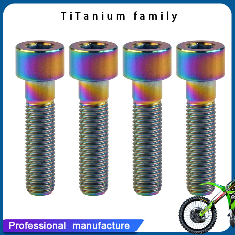 Titanium Cap Allen Socket Head Bolts M10 ×40mm Screw Pack of 4