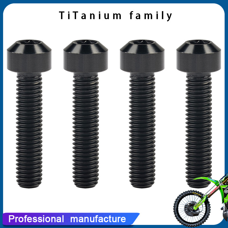 Titanium Bolt M8x25/30mm Torx Head Screws for Motorcycle Car Refit Fastener Pack of 4