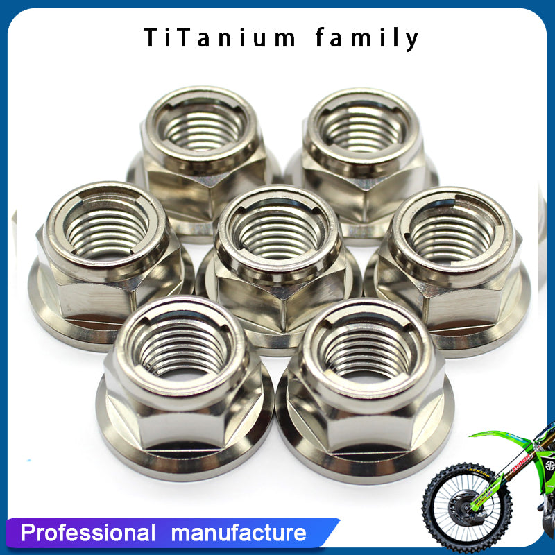 Titanium Flanged Metal Lock Nut M6 M8 M10 M12