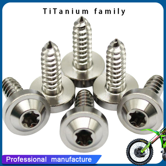 Titanium M4 M5 15 17 20mm Self Tapping Screw Torx Head Motorcycle Bolt Pack of 4