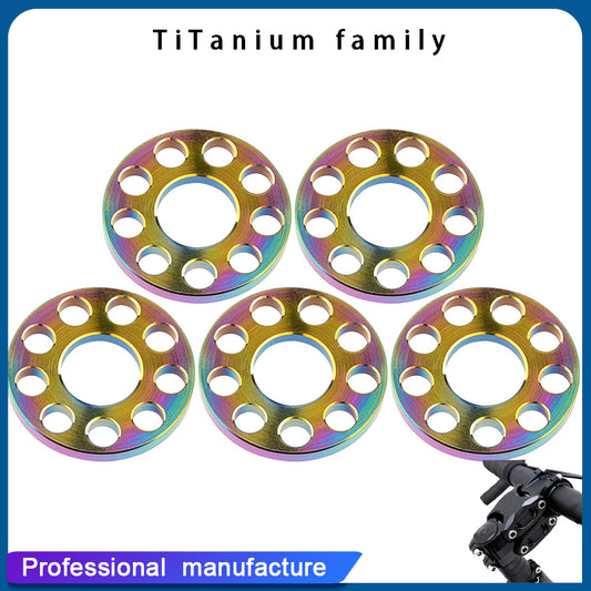 Titanium Washer M8 Spacer Washer for Motorcycle Car Decorative Pack of 10