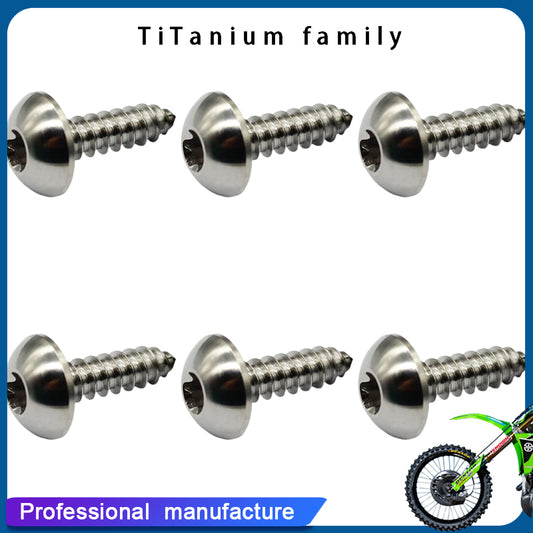 Titanium M4 M5 15 17 20mm Self Tapping Screw Torx Head Motorcycle Bolt Pack of 4