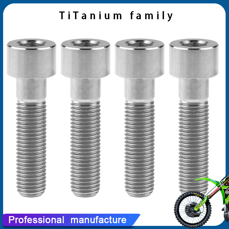 Titanium Cap Allen Socket Head Bolts M10 ×40mm Screw Pack of 4