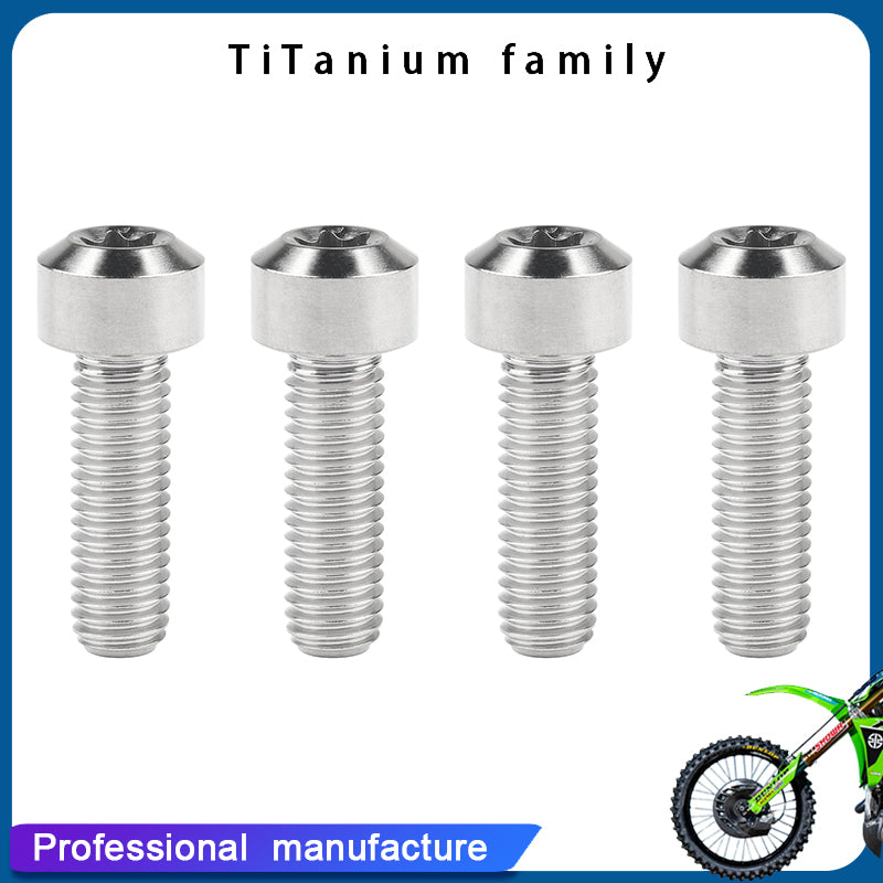 Titanium Bolt M8x25/30mm Torx Head Screws for Motorcycle Car Refit Fastener Pack of 4